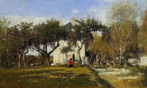 Fervaques, Garden and House of Monsieur Jacuette by Eugene Boudin