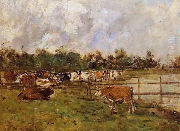 Cows in the Meadow - view 1