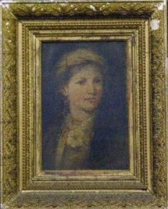 Portrait Of A Woman Wearing A Turbin by Elisabeth Louise Vigree Lebrun