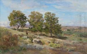 Le Berger Et Son Troupeau by Fortune Viguier