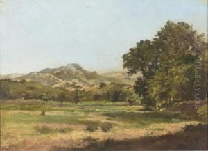 Spatsommerliche Landschaft. by Fortune Viguier