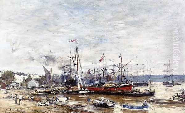 Bordeaux, a Corner of the Port - view 1
