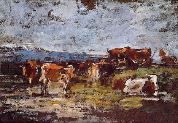 Cows in Pasture II - view 1