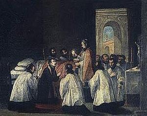 Dos Escenas Con Santos Agustinos by Antonio Viladomat Y Manalt