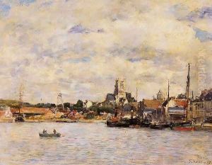 Fecamp, the Port by Eugene Boudin