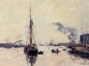 Port Scene by Eugene Boudin