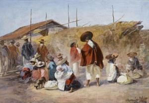 A Market At Quito, Ecuador by Cesar A. Villacres