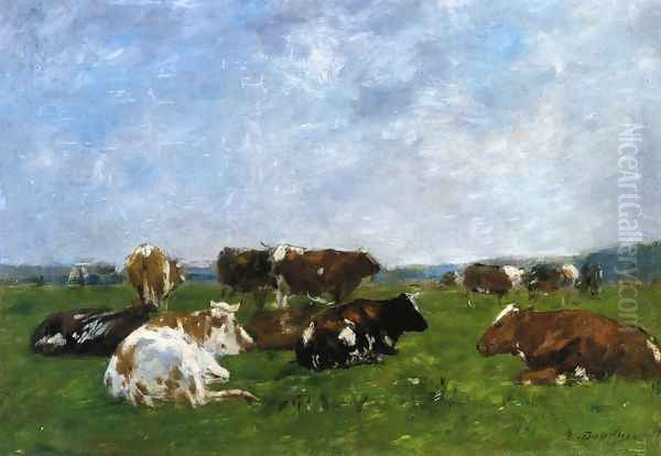 Cows in a Pasture I - view 1