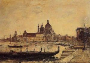 Venice, Le Mole et la Salute by Eugene Boudin