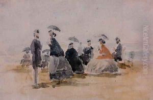 Crinolines I by Eugene Boudin