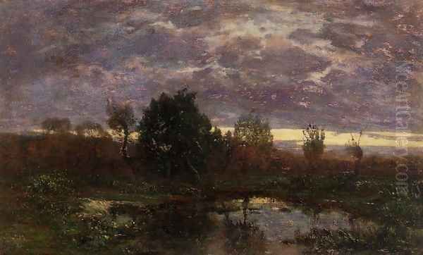 Pond at Sunset - view 1