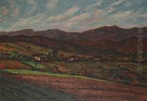 Paysage De Campagne by Antoine Villard