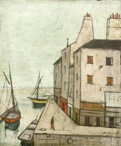 Harbor Scene by Antoine Villard