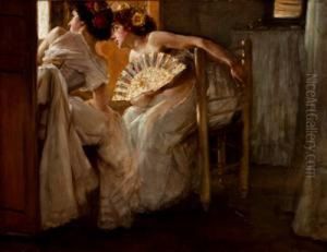 "mujeres En La Ventana" by Jose Villegas y Cordero
