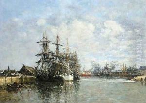 Le Havre, The Boat Basin by Eugene Boudin