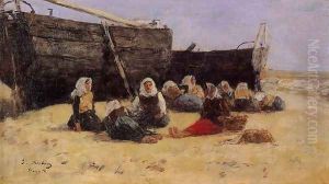Fishwomen Seated on the Beach at Berck