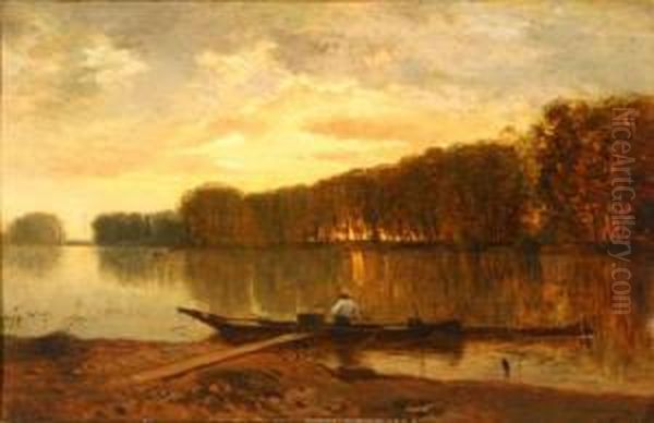 A Rower Casting-off, Early Morning - view 1