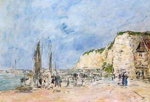 Dieppe, the Pollet Cliffs by Eugene Boudin