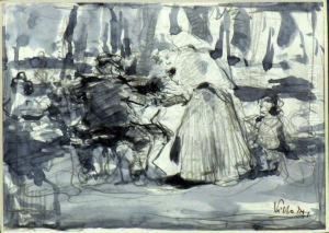 "la Adivina En El Cafe" by Ricardo Villodas Y De La Torre