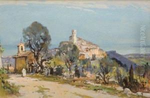 Promenade De La Religieuse 
Gouache