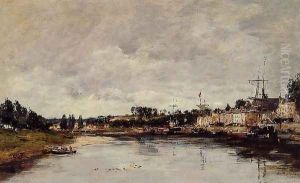 The Somme at Saint-Valery-sur-Somme by Eugene Boudin