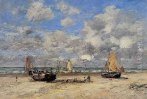 Low Tide at Scheveningen by Eugene Boudin