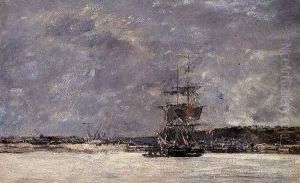 Estuary near Camaret by Eugene Boudin