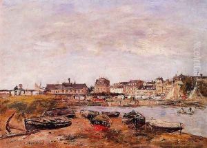 Trouville, the View from Deauville on Market Day