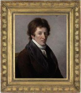 Portrait Of Baron Georges Cuvier, Bust-length, In A Brown Coat And White Shawl