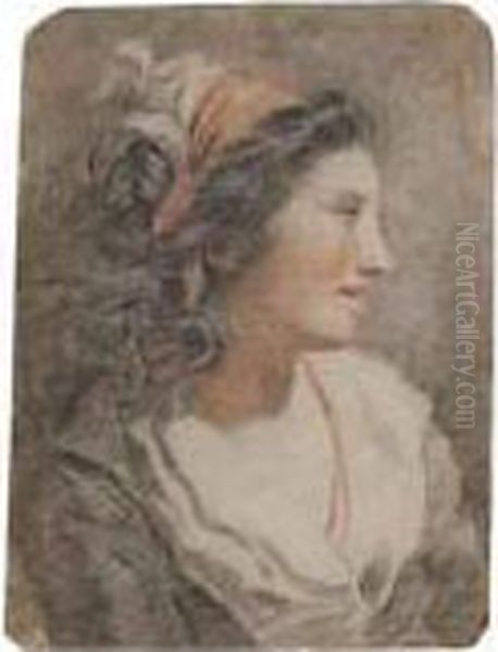 Tete De Femme Au Turban Rouge - view 1