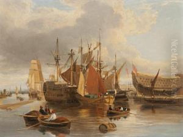 Ship Building At Greenwich - view 1