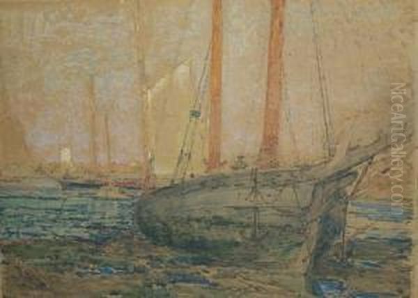 View With A Beached Sailboat - view 1