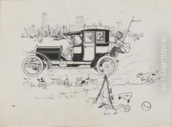 L'attaque De L'auto Par Les Peaux Rouges - view 1