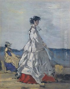 Princess Metternich on the Beach by Eugene Boudin