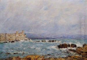 Antibes, the Rocks of the Islet by Eugene Boudin