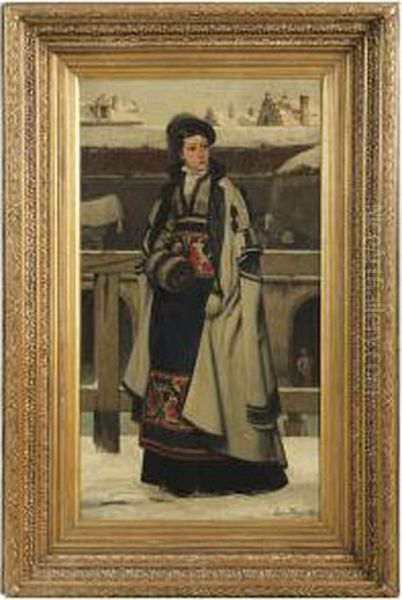 Vrouw In 16de Eeuwse Klederdracht - view 1
