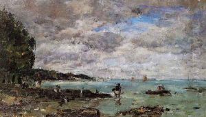 The Coastline at Plougastel by Eugene Boudin