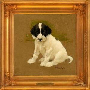 A Puppy by Einar Vindfeldt