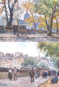 Paris, An Der Seine by Charles Leon Vinit