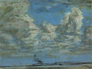 White Clouds by Eugene Boudin