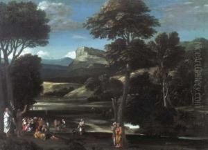 Landscape With Saint John The Baptist Preaching