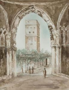Tour Medievale Dans Un Village De La Cote Amalfitaine by Eugene Viollet-Le-Duc