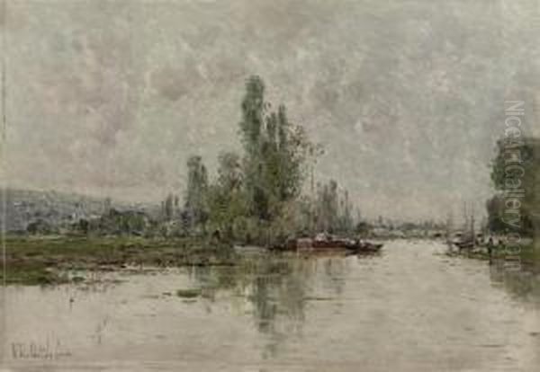 Bords De La Seine-environs De Vernon: The River Seine Near Vernon,france - view 1