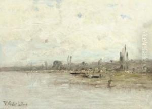A View Down The River by Victor Viollet-Le-Duc
