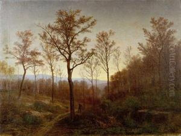 Chasseurs Tirant En Foret - view 1