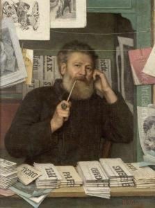 Le Vendeur De Journaux by Bernard Viret
