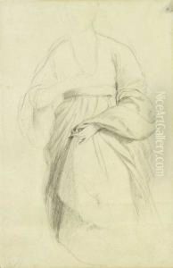 Estudo Para Retrato Da Filha Do Pintor by Luis De Miranda Pereira Henriques Visconde De Meneses