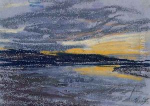 Sunset by Eugene Boudin