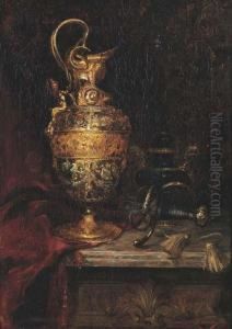 Still Life With Urn by Giuseppe Antonio A. Visconti