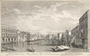 Ab Aedibus Hinc Foscorum by (Giovanni Antonio Canal) Canaletto